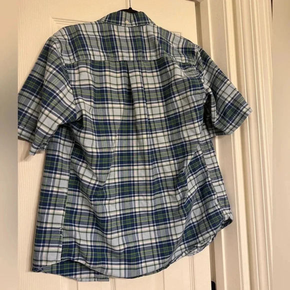 St Johns’s Bay Blue And Green Button Up Size S - Picture 2 of 5
